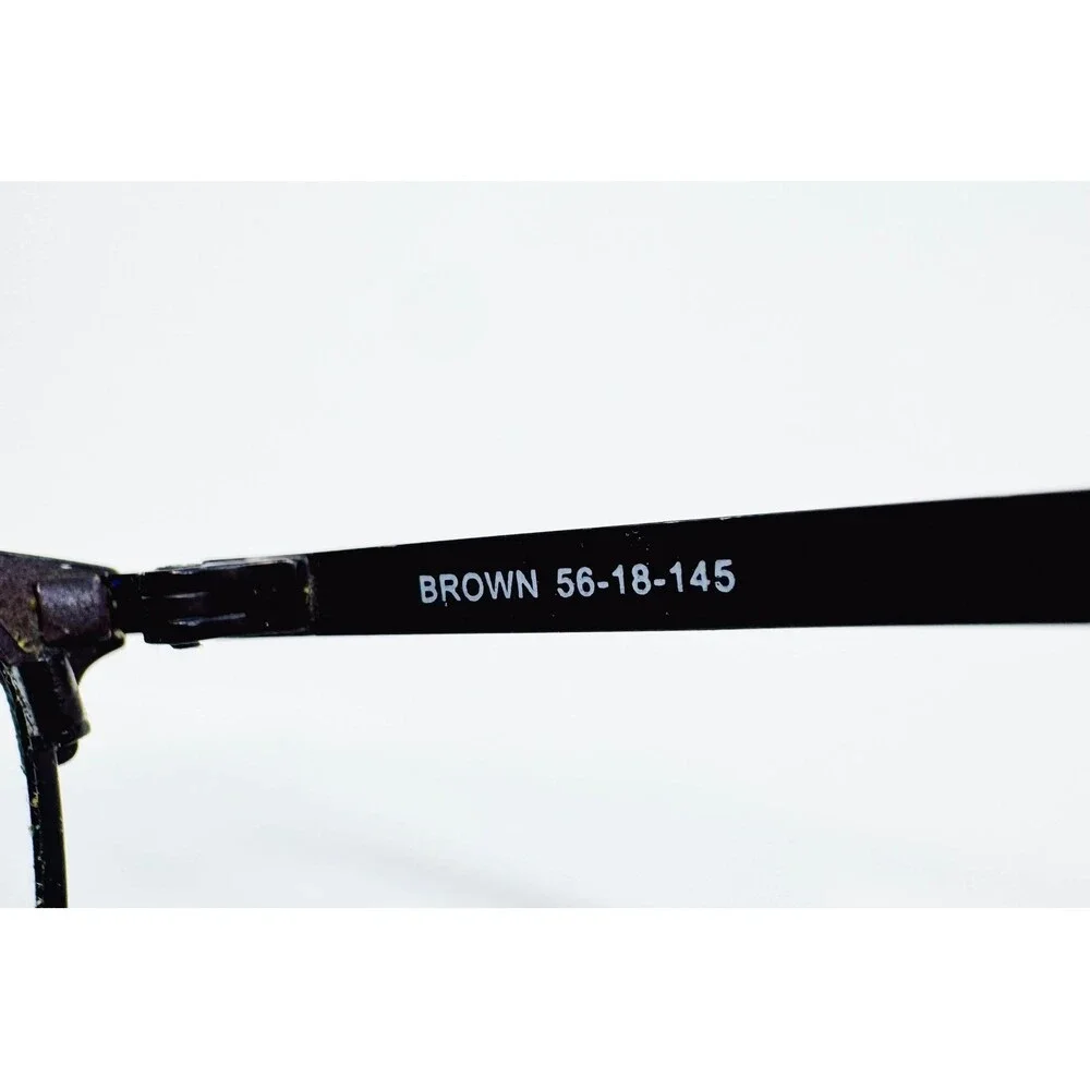 Kirkland Signature Eyeglass Frames Mens Brown Rectangular KS Kyle 56-18-145